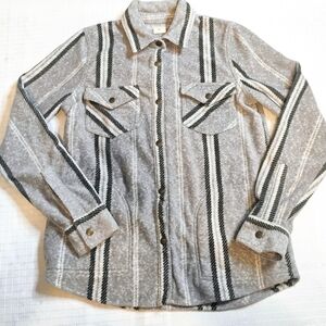 O'Neill Gray and White Patterned Shirt